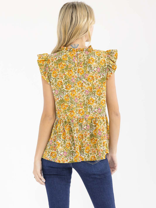 Relaxed Fit Floral Top
