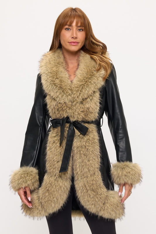 Boardwalk Luxe Contrast Coat