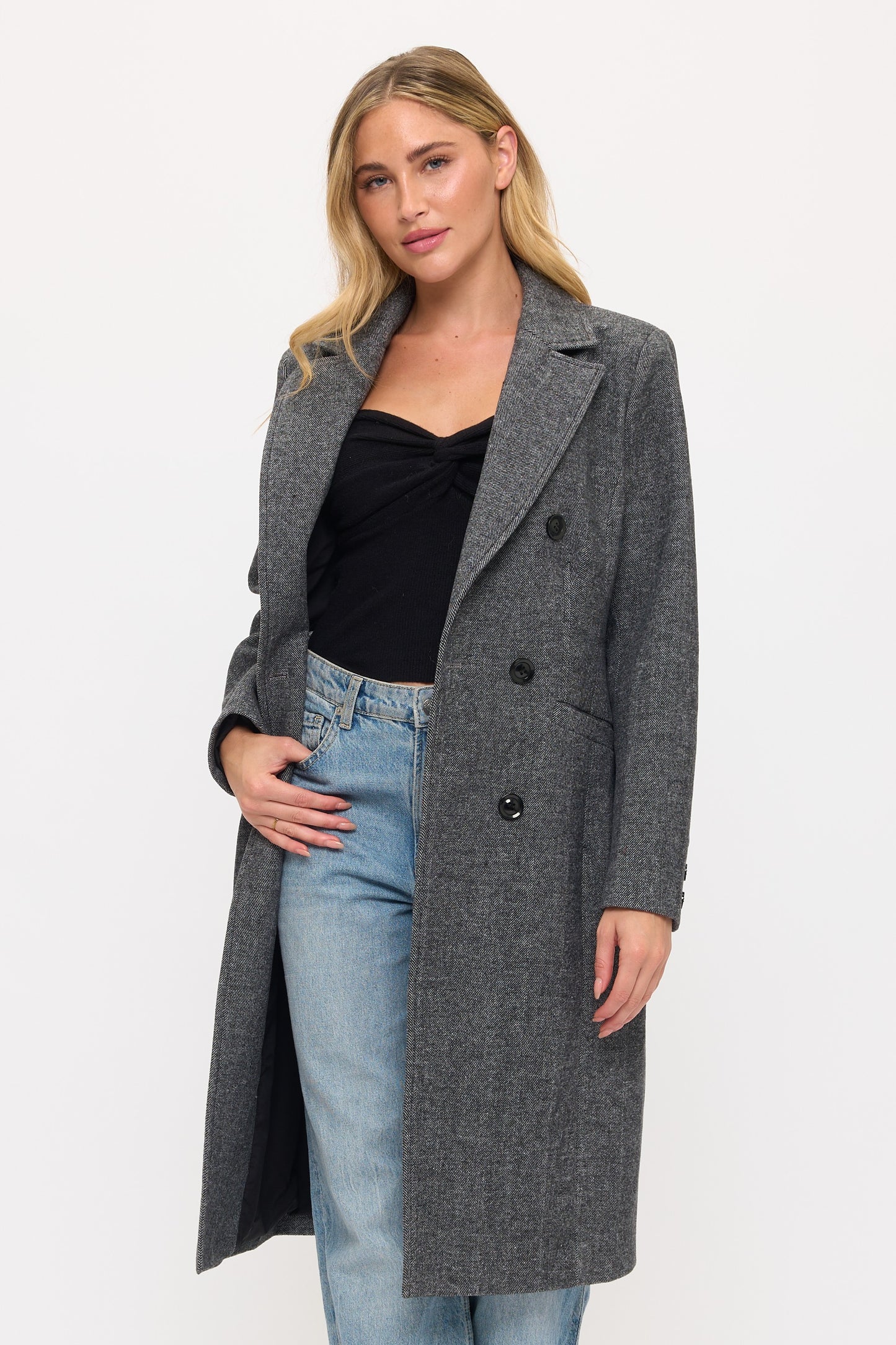 Brooklyn Oversized Twill Coat