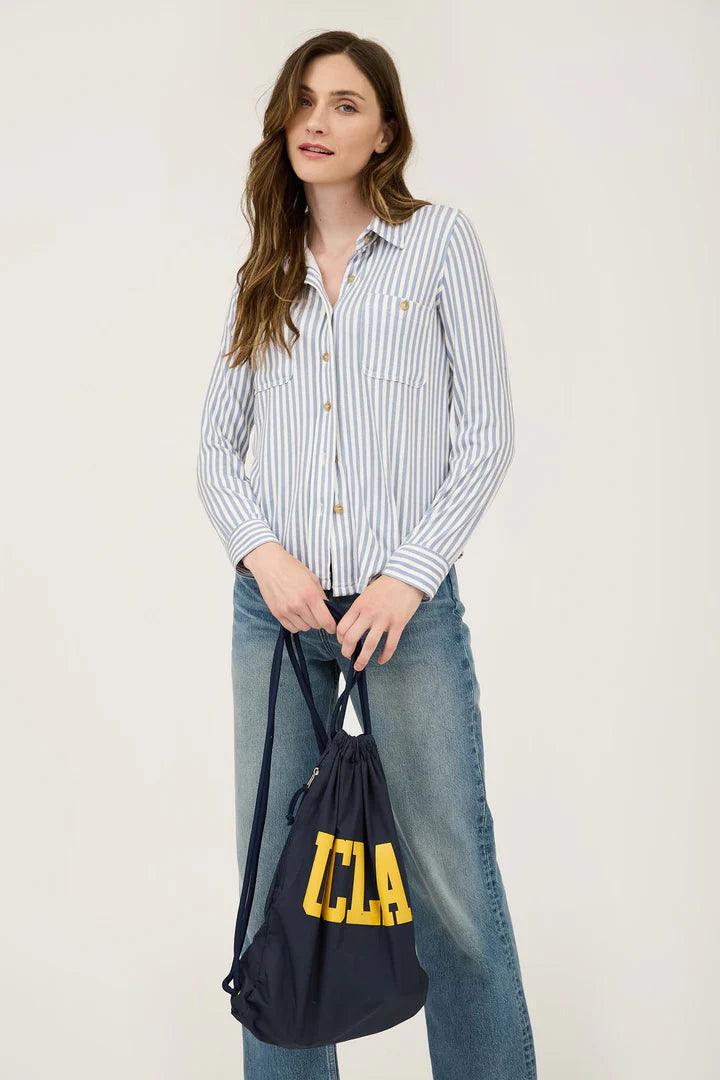 Striped Button Down Top