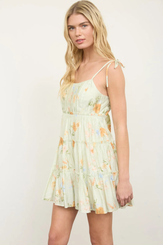 Back Tie Smocked Dress