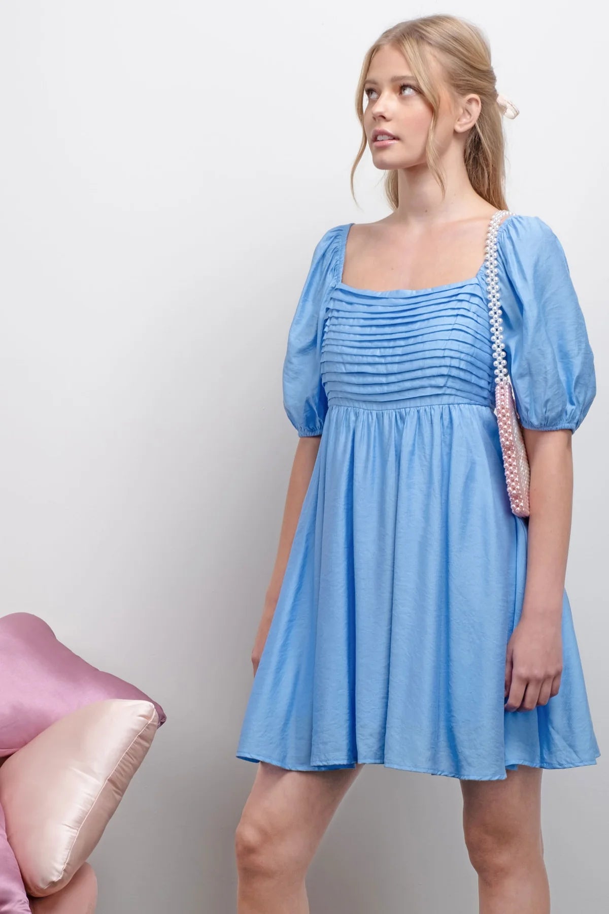 3/4 Puff Sleeve Dress