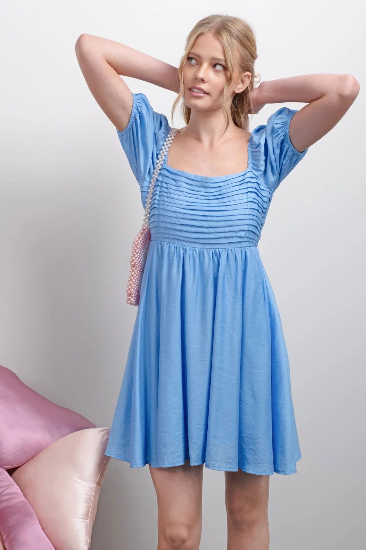 3/4 Puff Sleeve Dress