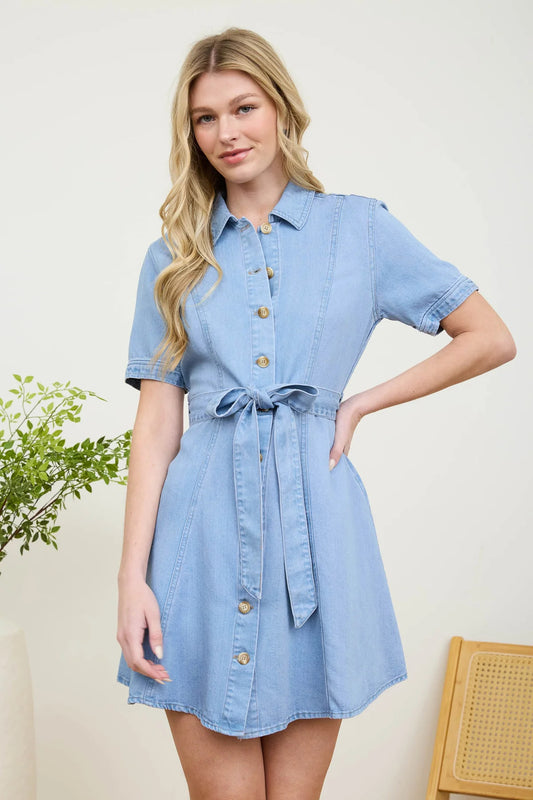 Belted Shirt Dress