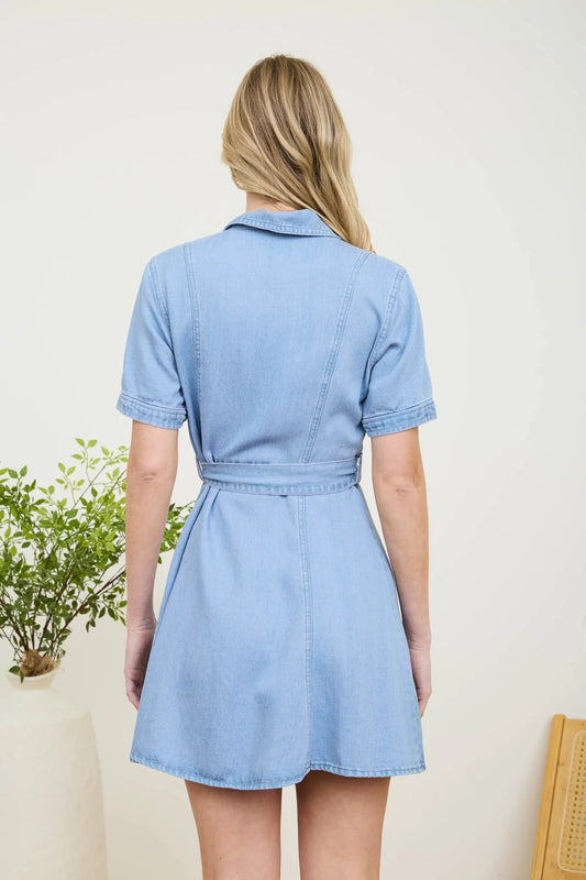 Belted Shirt Dress