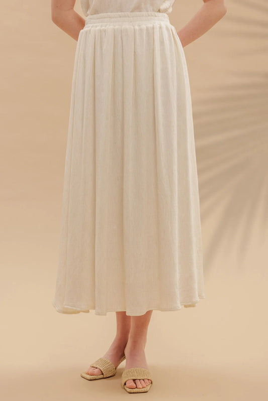 Pleated High Waist Skirt