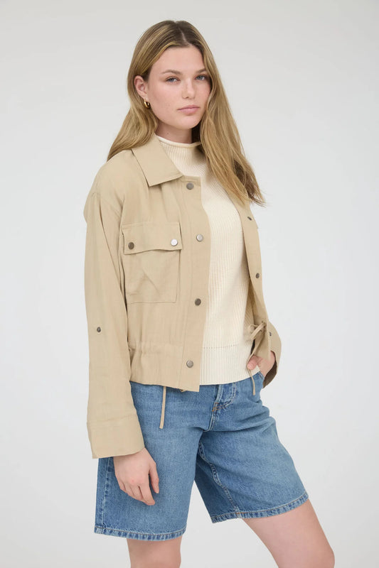 Drawstring Waist Jacket