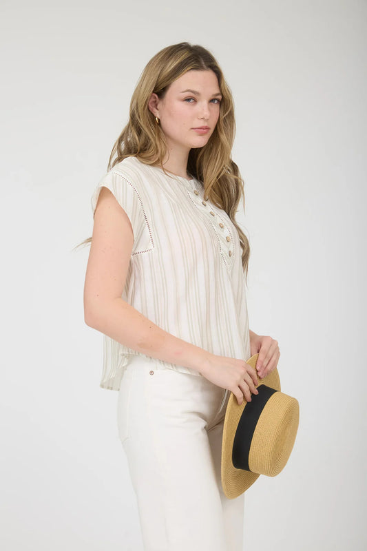 Ladder Lace Trim Top