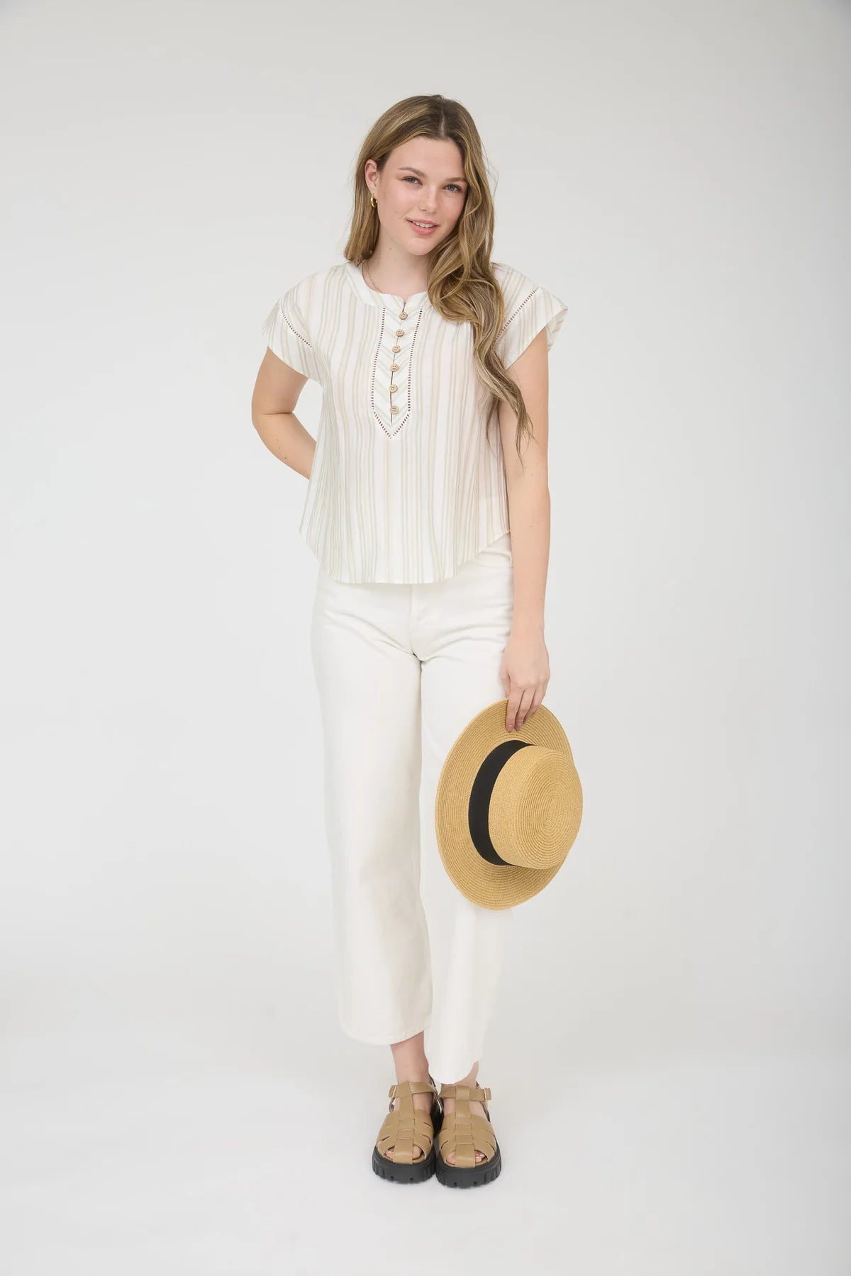 Ladder Lace Trim Top