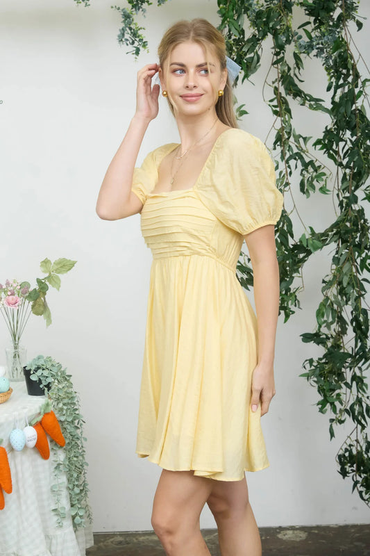 Pleated Bodice Dress