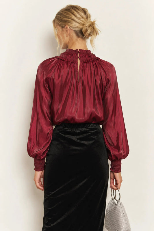 Smocked Neckline Top