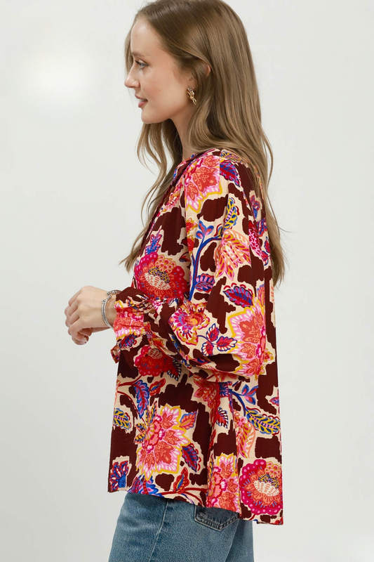 Autumn Blooms Blouse