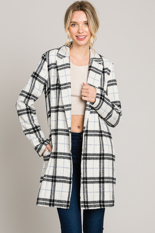 Plaid Oversized Coat
