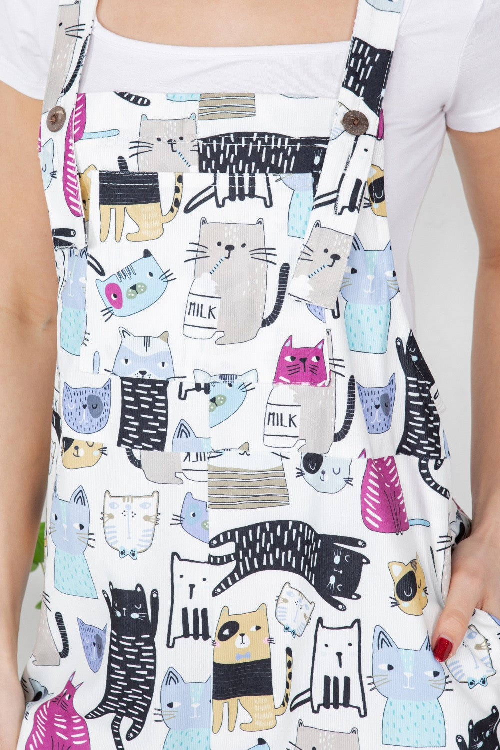 Abstract Cat Overalls