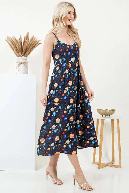 Nebula Nights Midi Dress