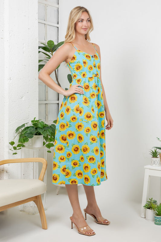 Sunflower Cami Dress