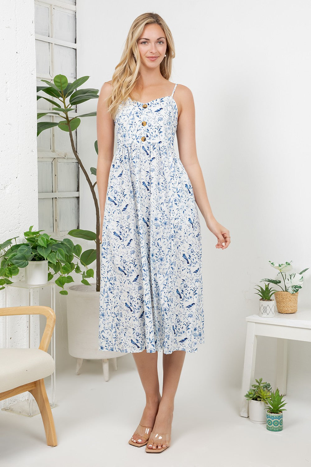 Bird Garden Cami Dress