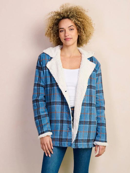 Plaid Sherpa Jacket