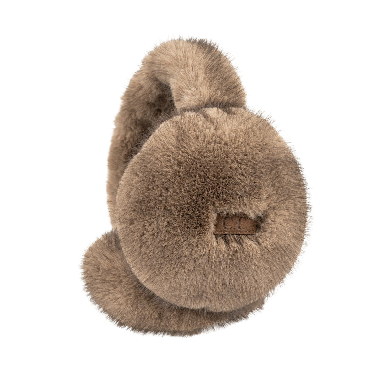 Faux Fur Earmuffs - Taupe
