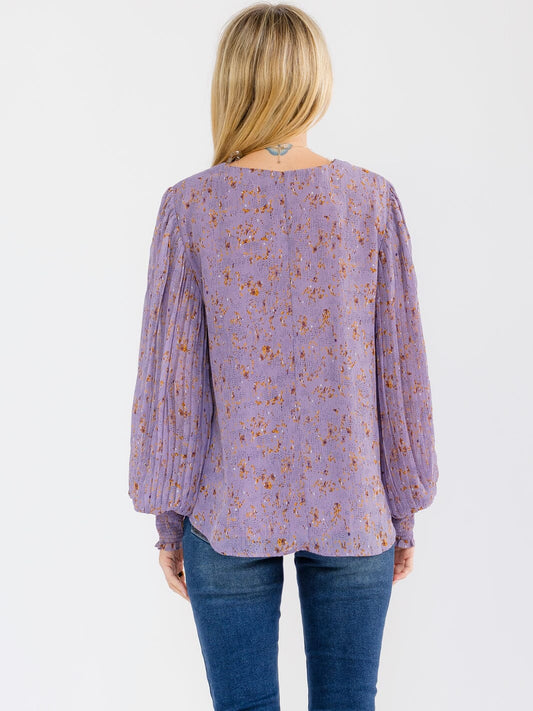 Floral V-Neck Top