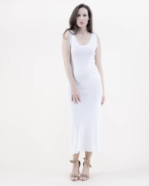 Mesh Dress - White