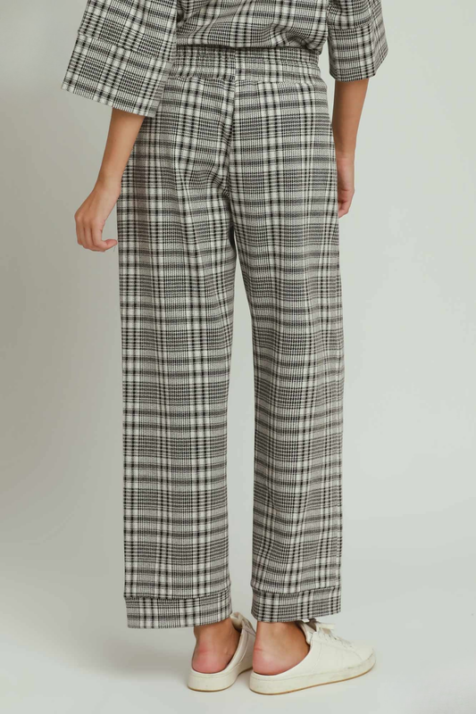 Black & White Plaid Pants