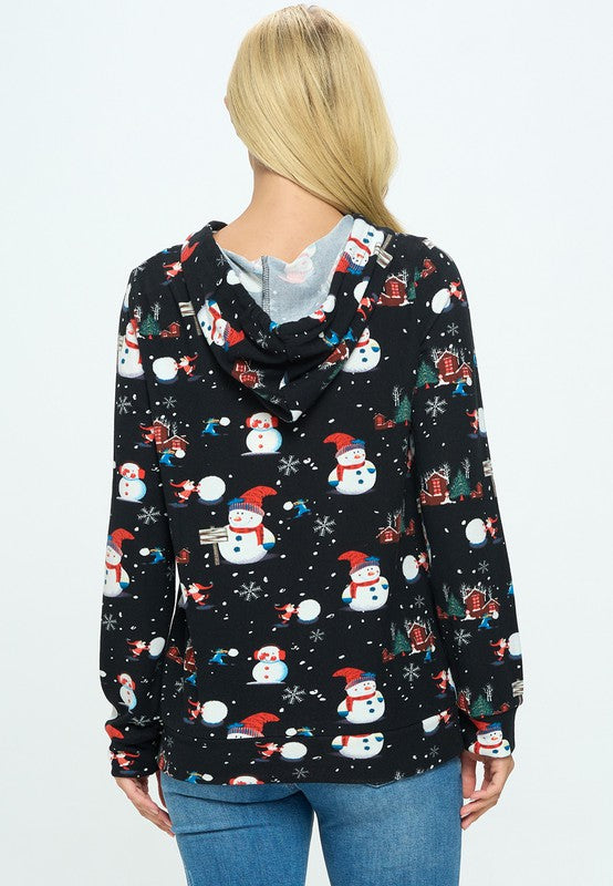 Snowman Holiday Hoodie