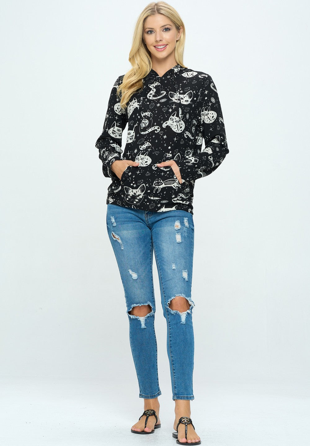 Black Crystal Cats Hoodie