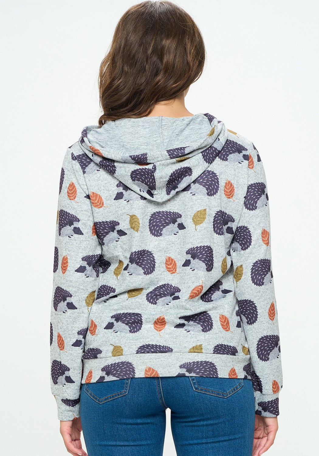 Hedgehog Print Hoodie