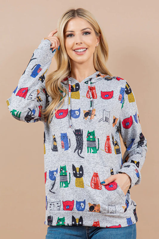 Colorful Cats Hoodie