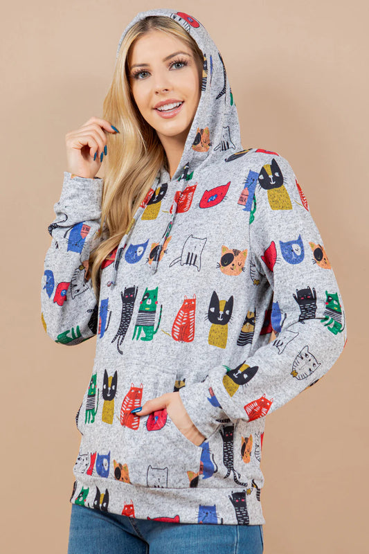Colorful Cats Hoodie