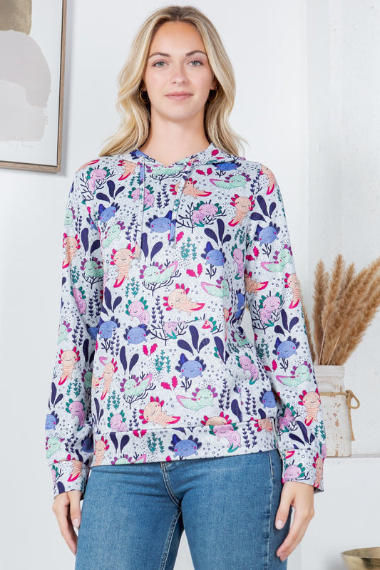 Colorful Axolotl Hoodie