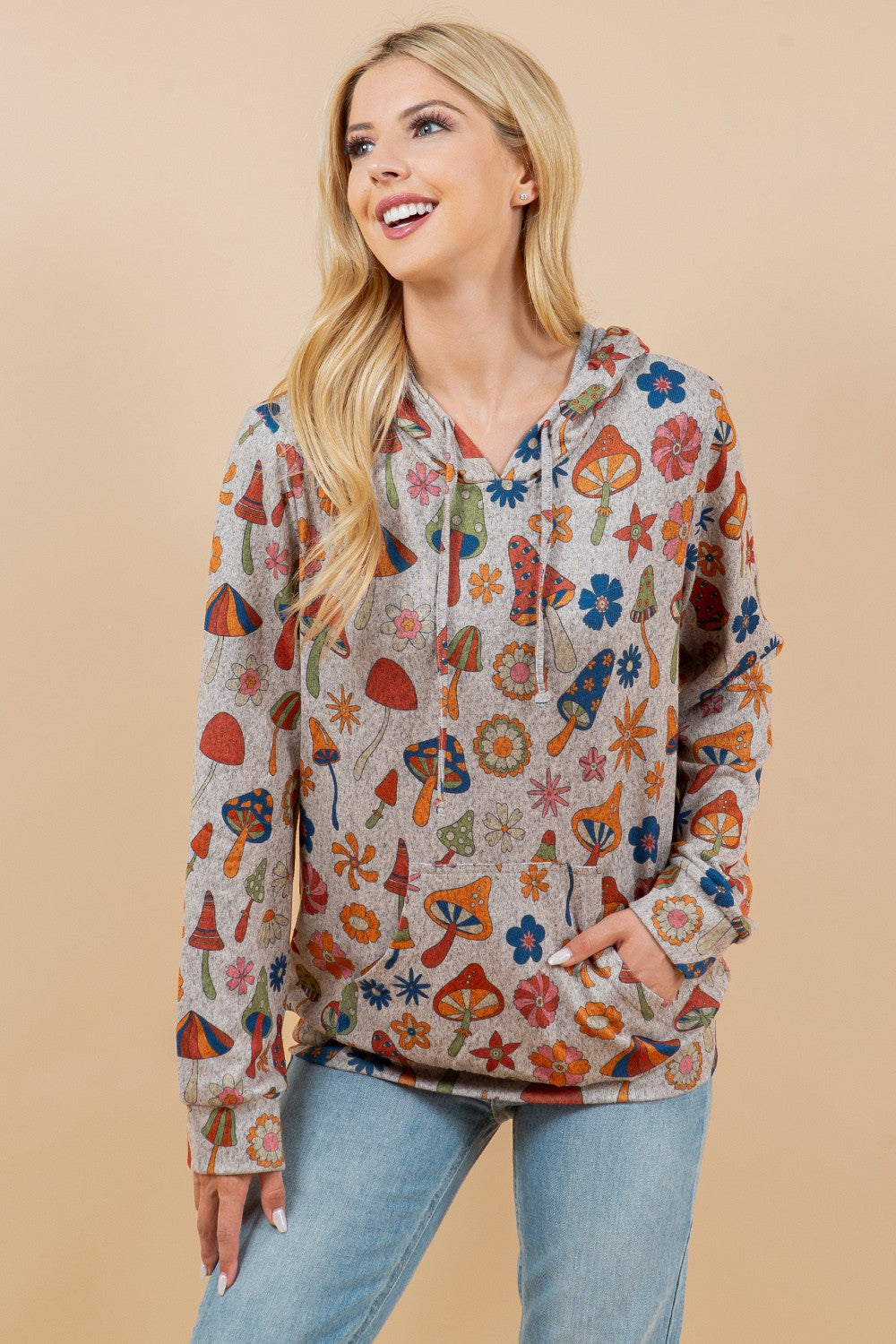 Retro Mushroom Hoodie