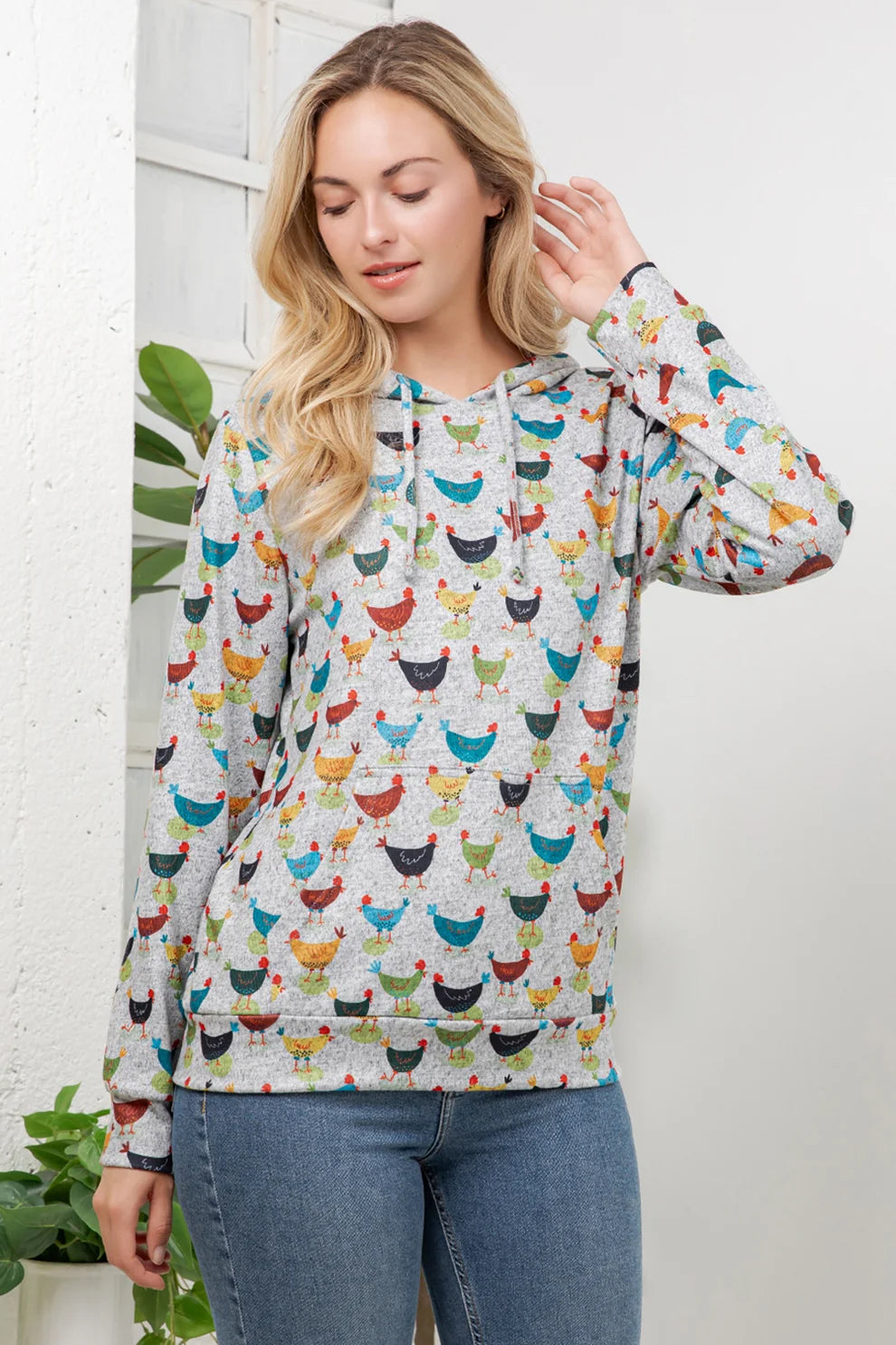 Colorful Chickens Hoodie