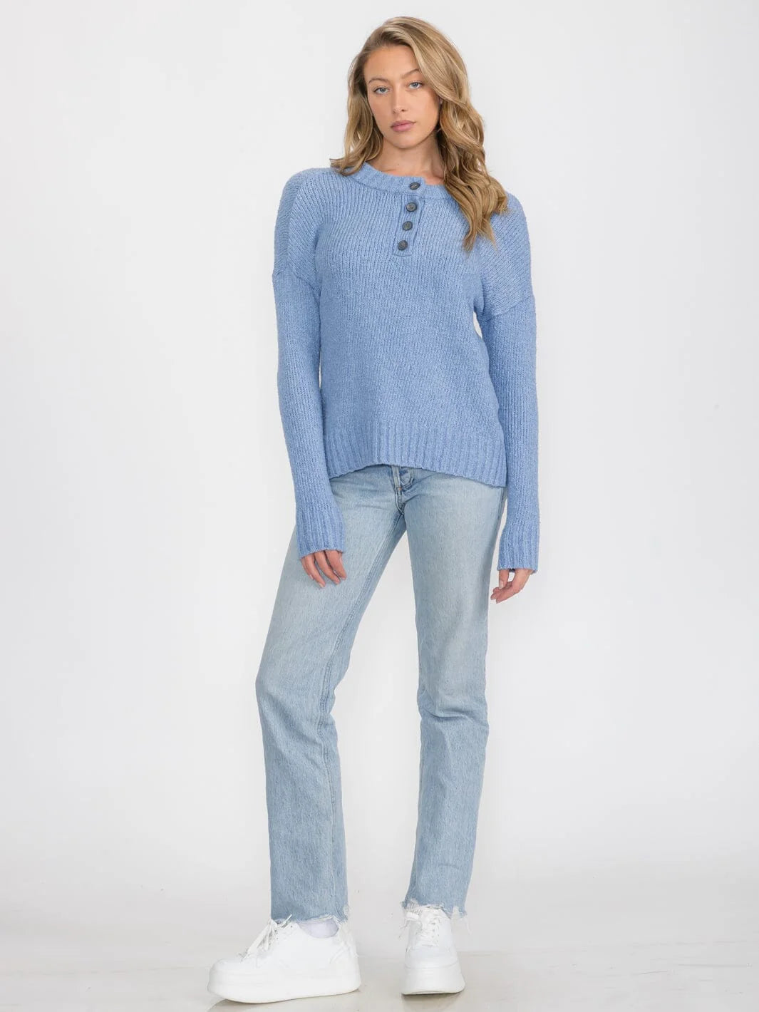 Top Button Sweater
