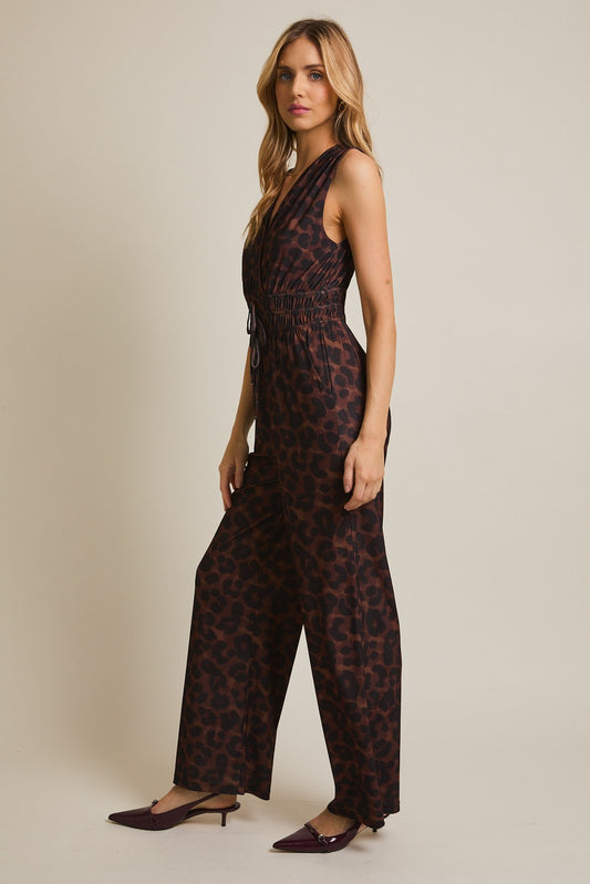Leopard Print Jumpsuit
