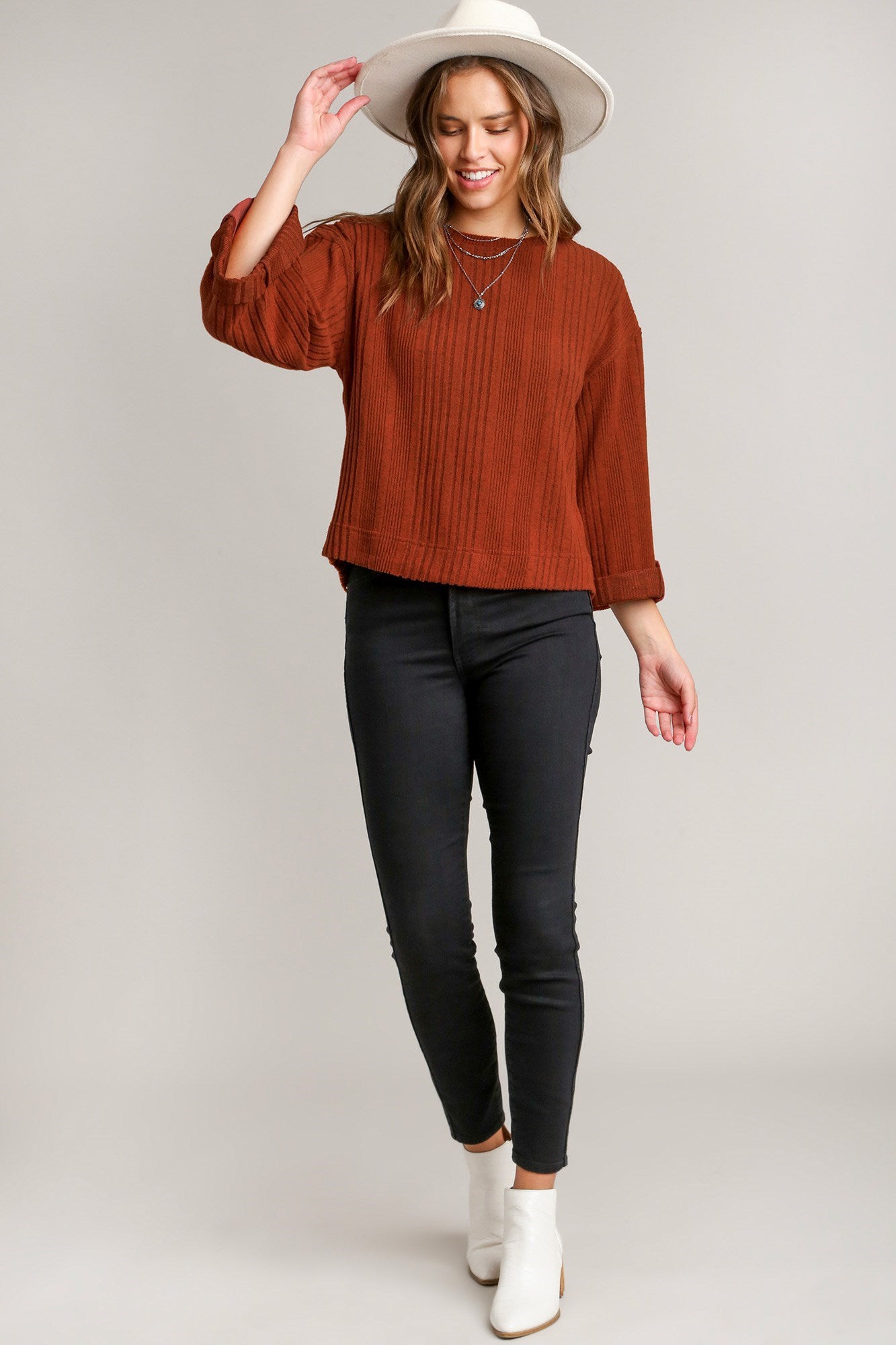 Button Cuff Sweater