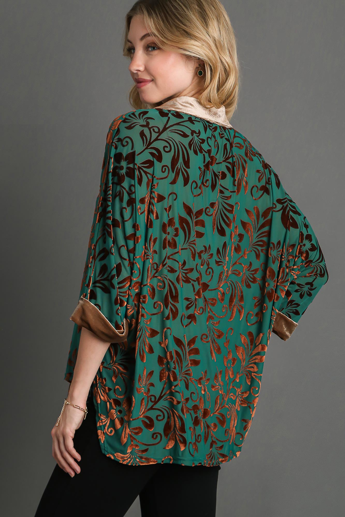 Velvet Contrast Top