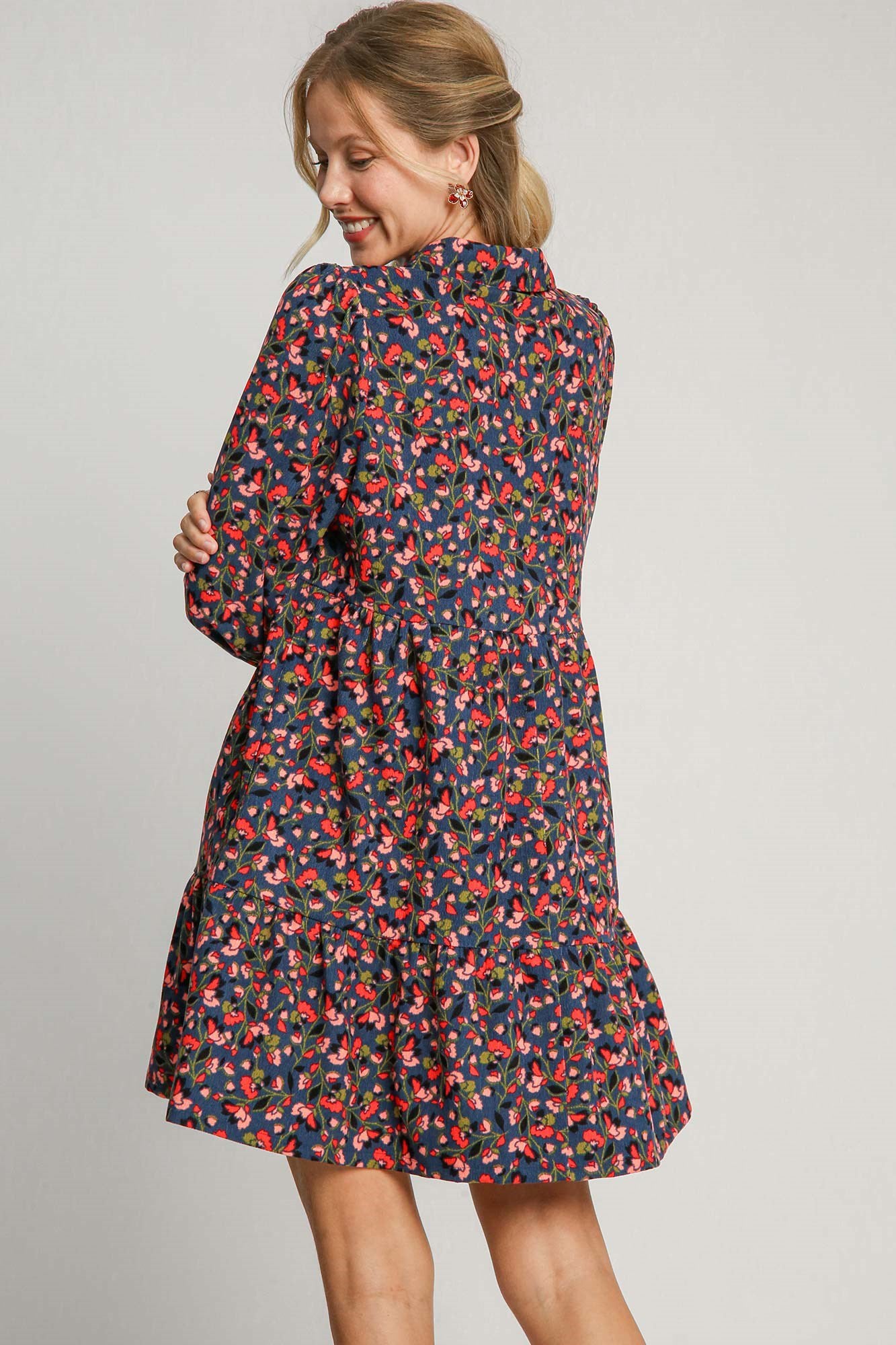 Collared Floral Dress