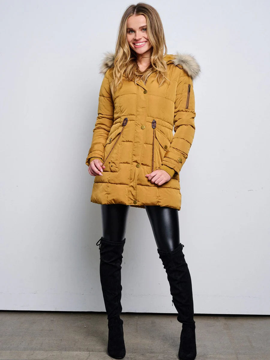 Faux Fur Puffer Coat