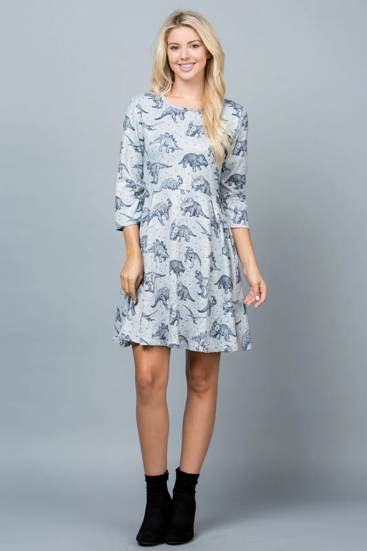 Dino Sweater Dress