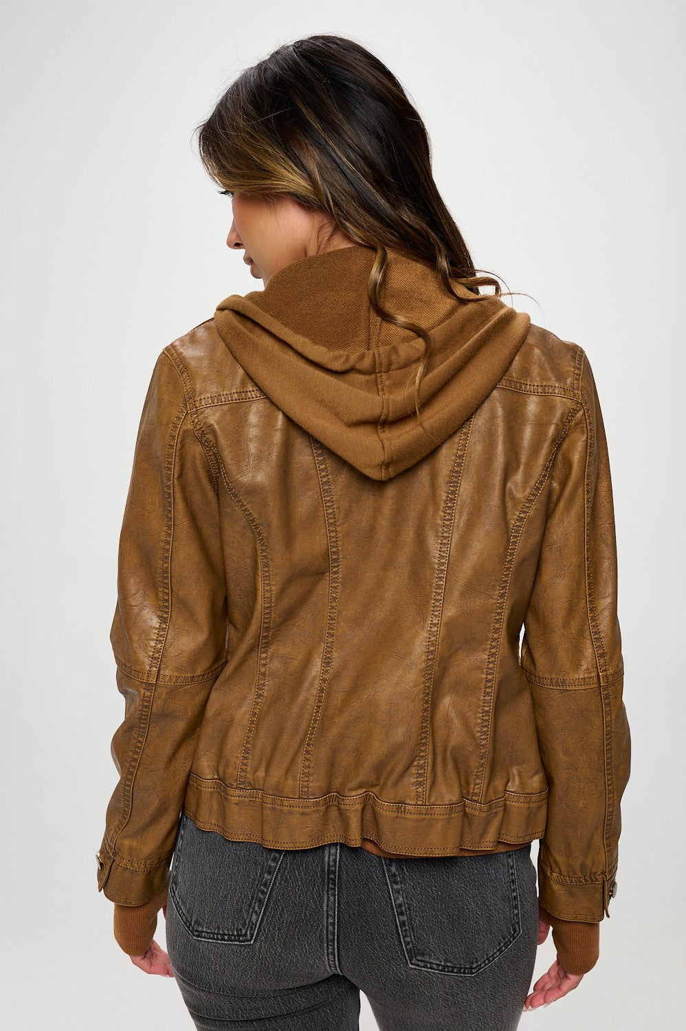 Girl Next Door Hooded Jacket - Camel