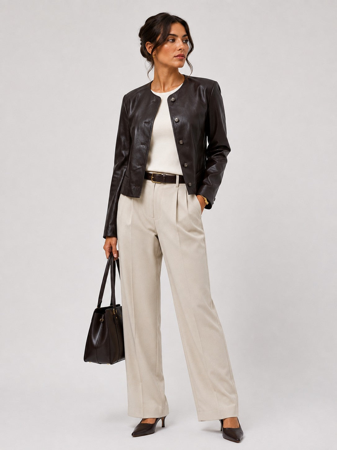 Ava Collarless Jacket