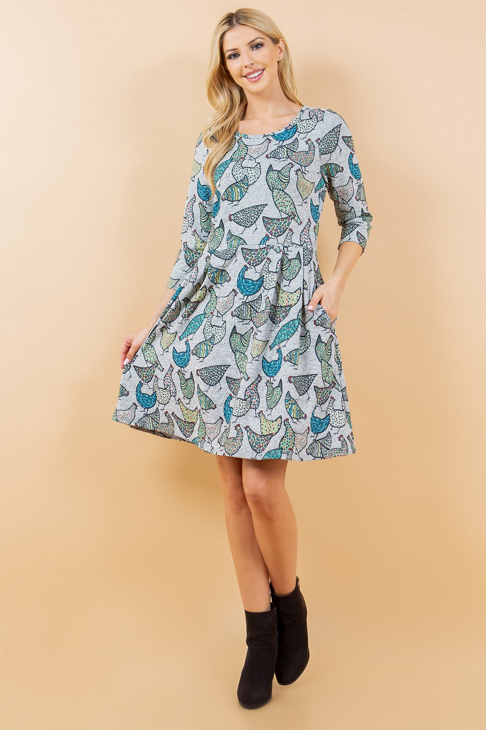 Chicken Sweater Dress