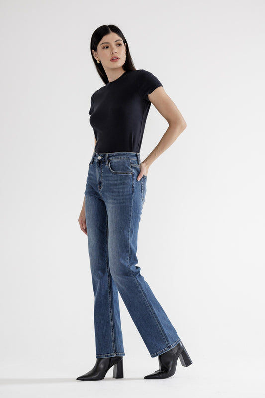 High Rise Straight Leg Jeans