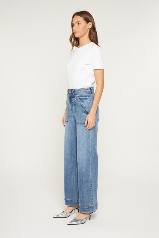 High Waisted Wide Leg Jeans