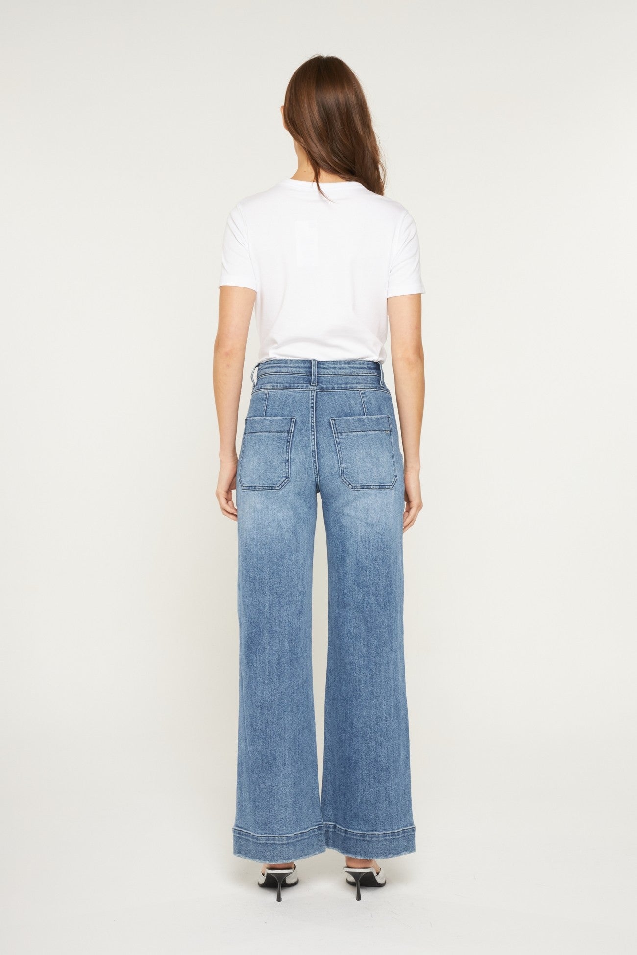 High Waisted Wide Leg Jeans