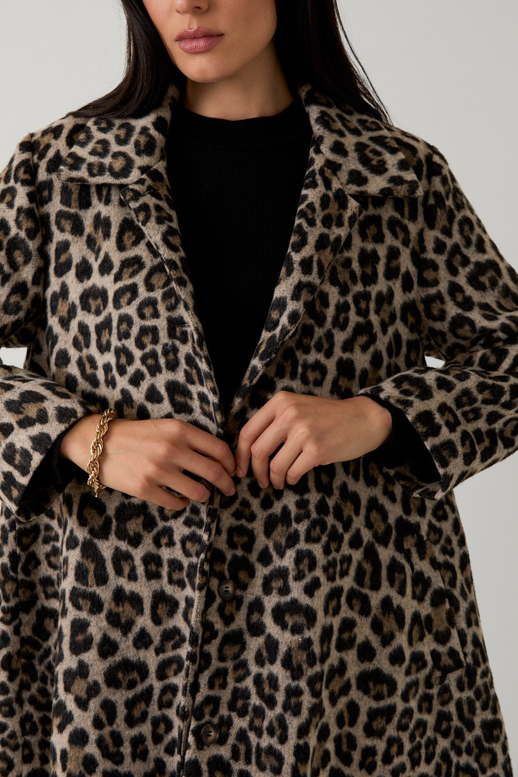 Animal Print Boucle Jacket