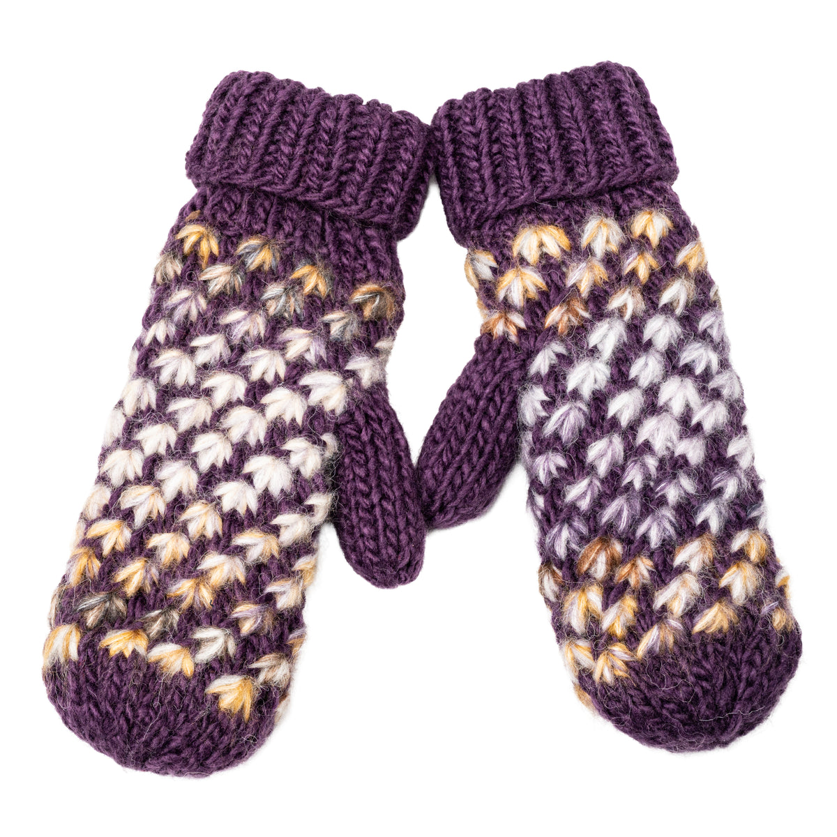 Ombre Mittens - Ivory