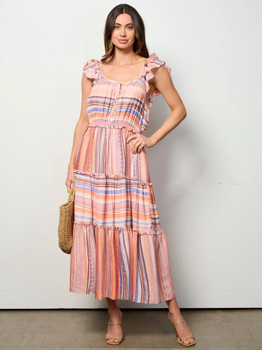 Sunset Stripes Dress